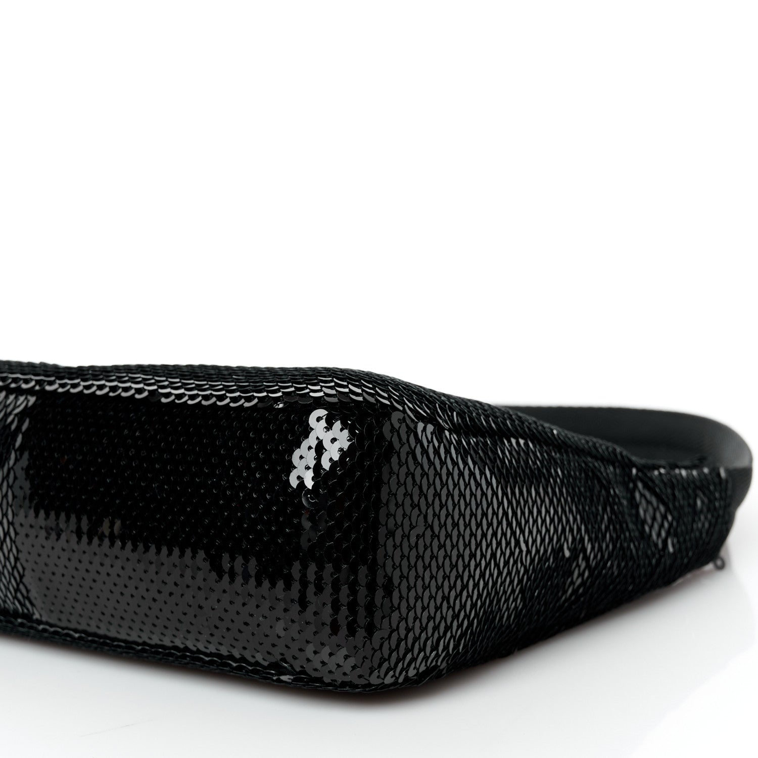 Prada Paillettes Sequin Mini Re-Edition 2000 Bag Black White 10 of 11