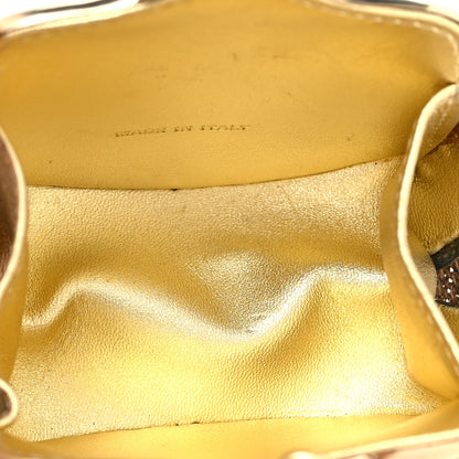 Chanel Metal Seashell Kiss Lock CC Chain Fringe Minaudiere Clutch Gold 5 of 11