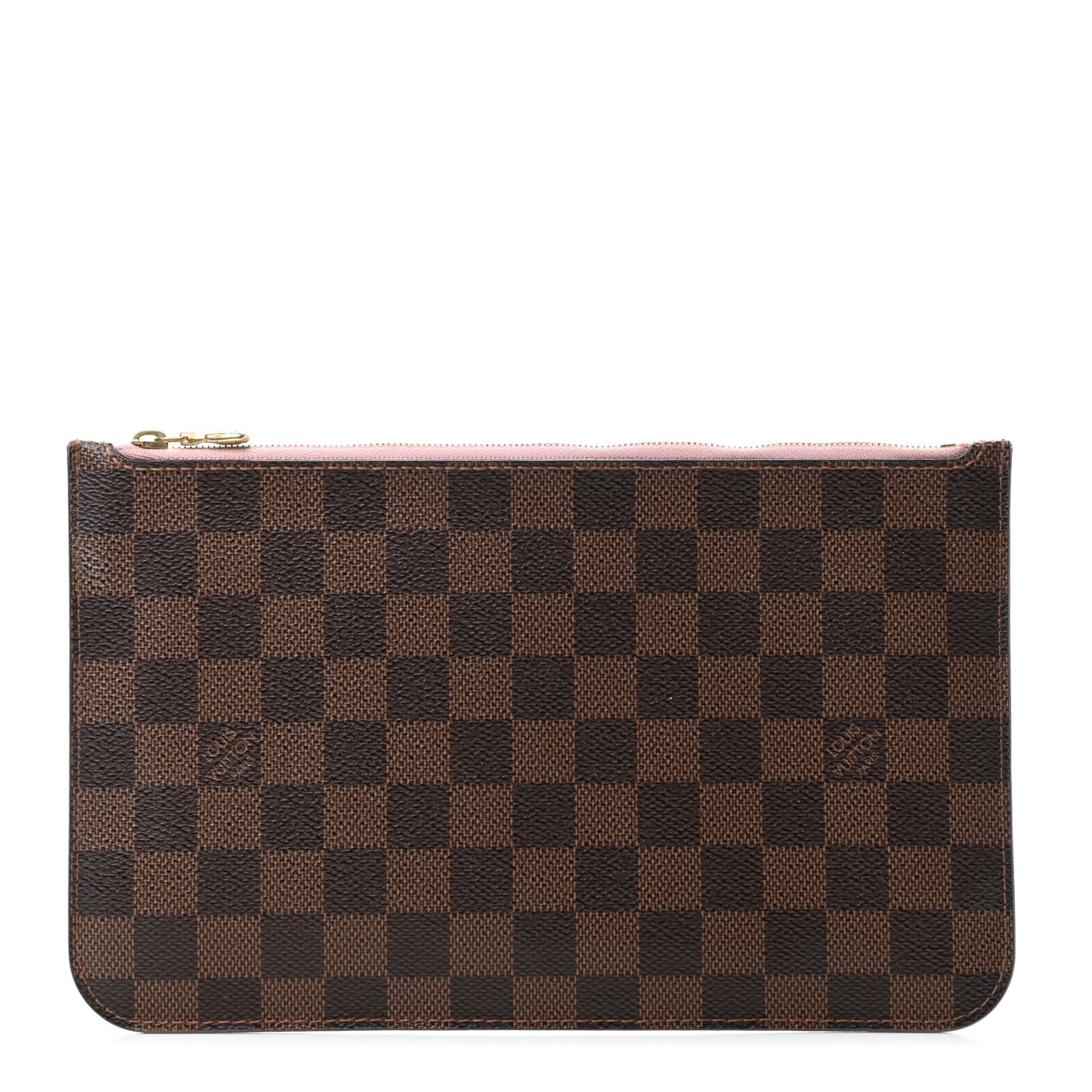 Damier Ebene Neverfull MM GM Pochette Rose Ballerine