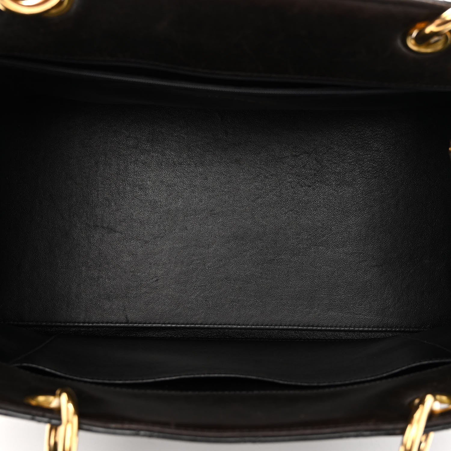 Chanel Patent Quilted Grand Shopping Tote GST Black 5 of 11
