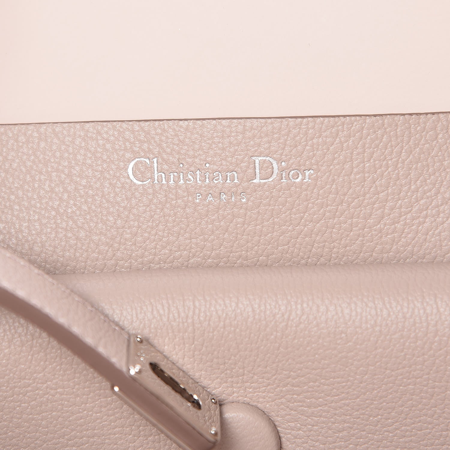 Christian Dior Supple Grained Calfskin Large Open Bar Tote Rose Poudre 7 of 11