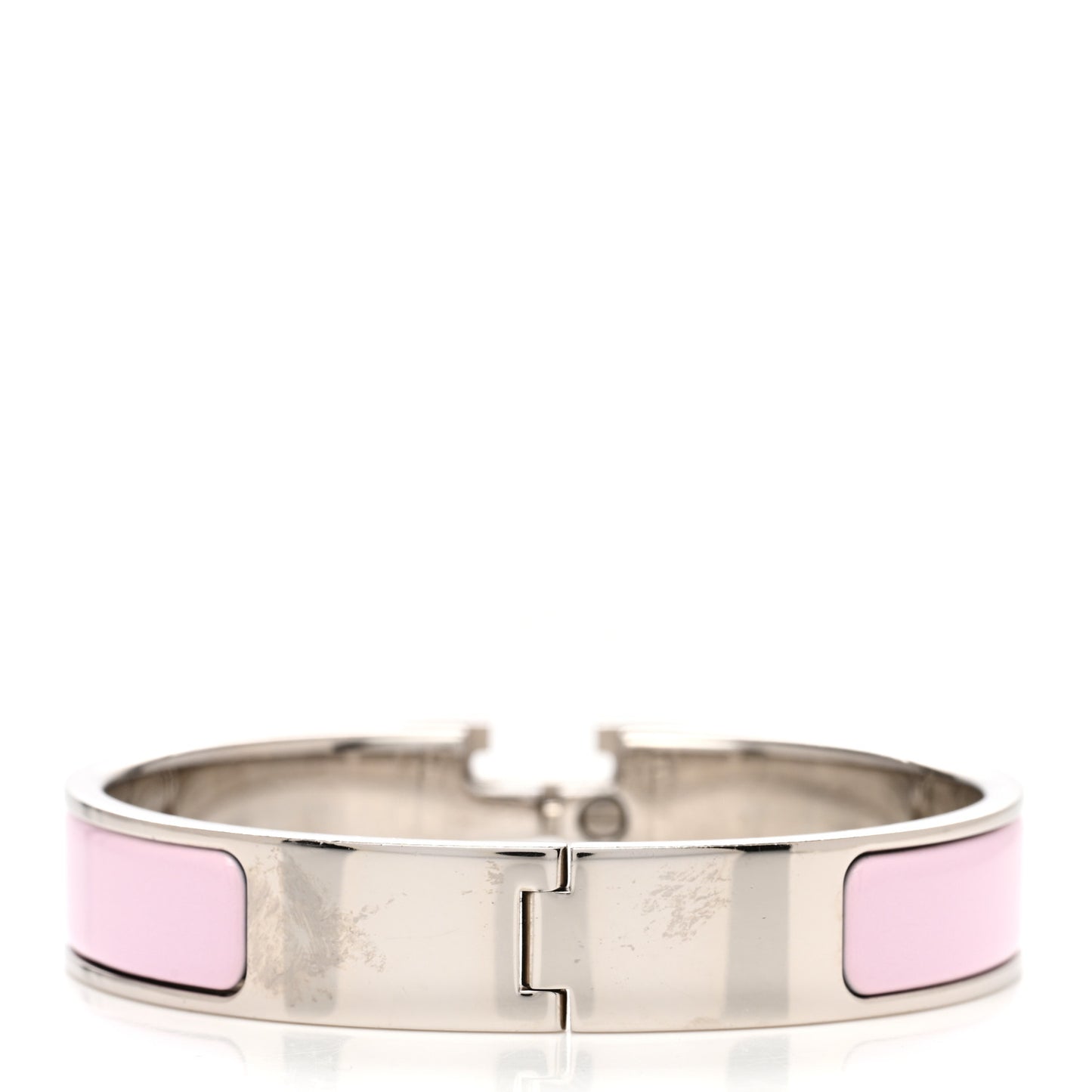 Enamel Narrow Clic Clac H Bracelet PM Rose Dragee