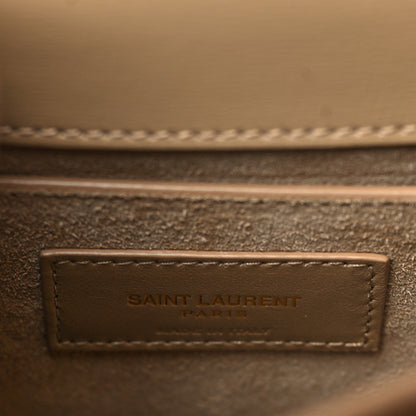 Saint Laurent Calfskin Medium Monogram Sunset Dark Beige 6 of 9