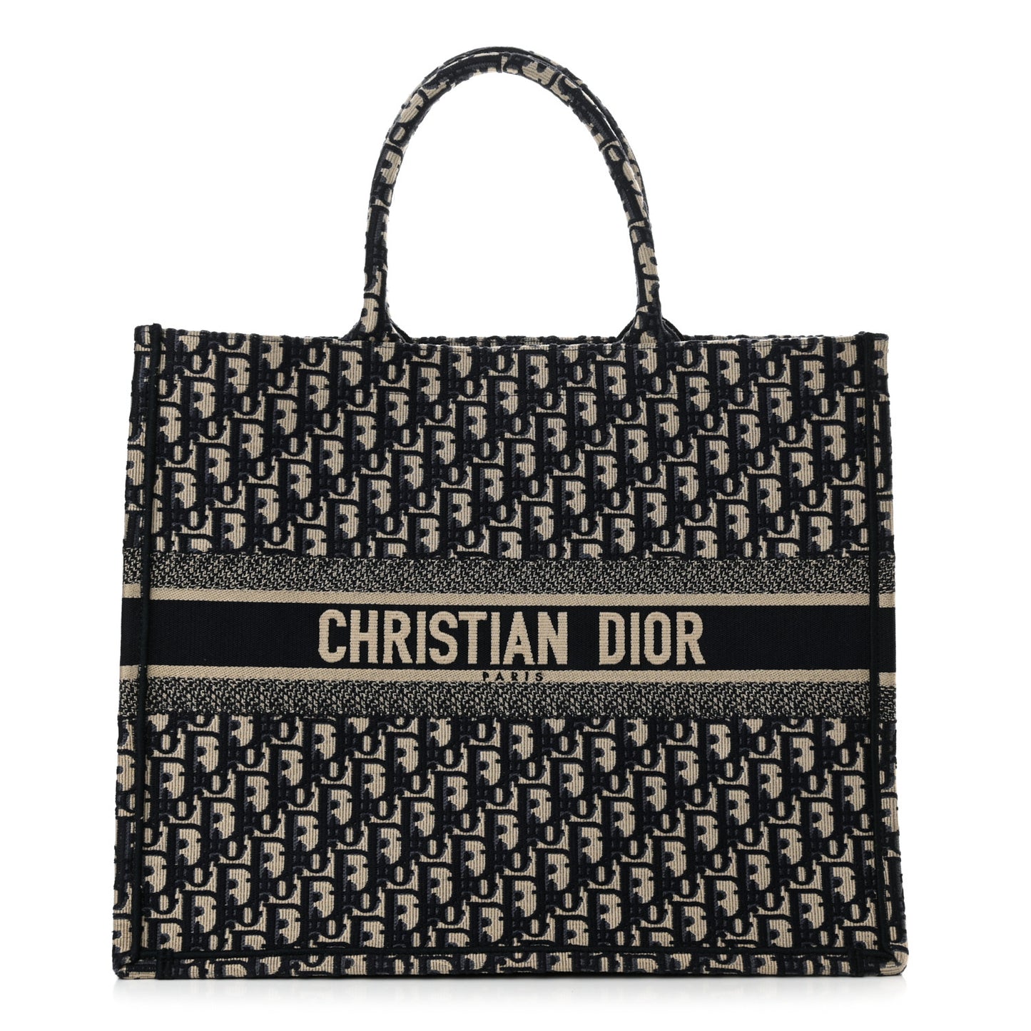 Oblique Large Book Tote Blue Multicolor