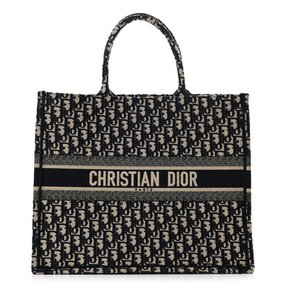 Christian Dior Oblique Large Book Tote Blue Multicolor 1 of 12