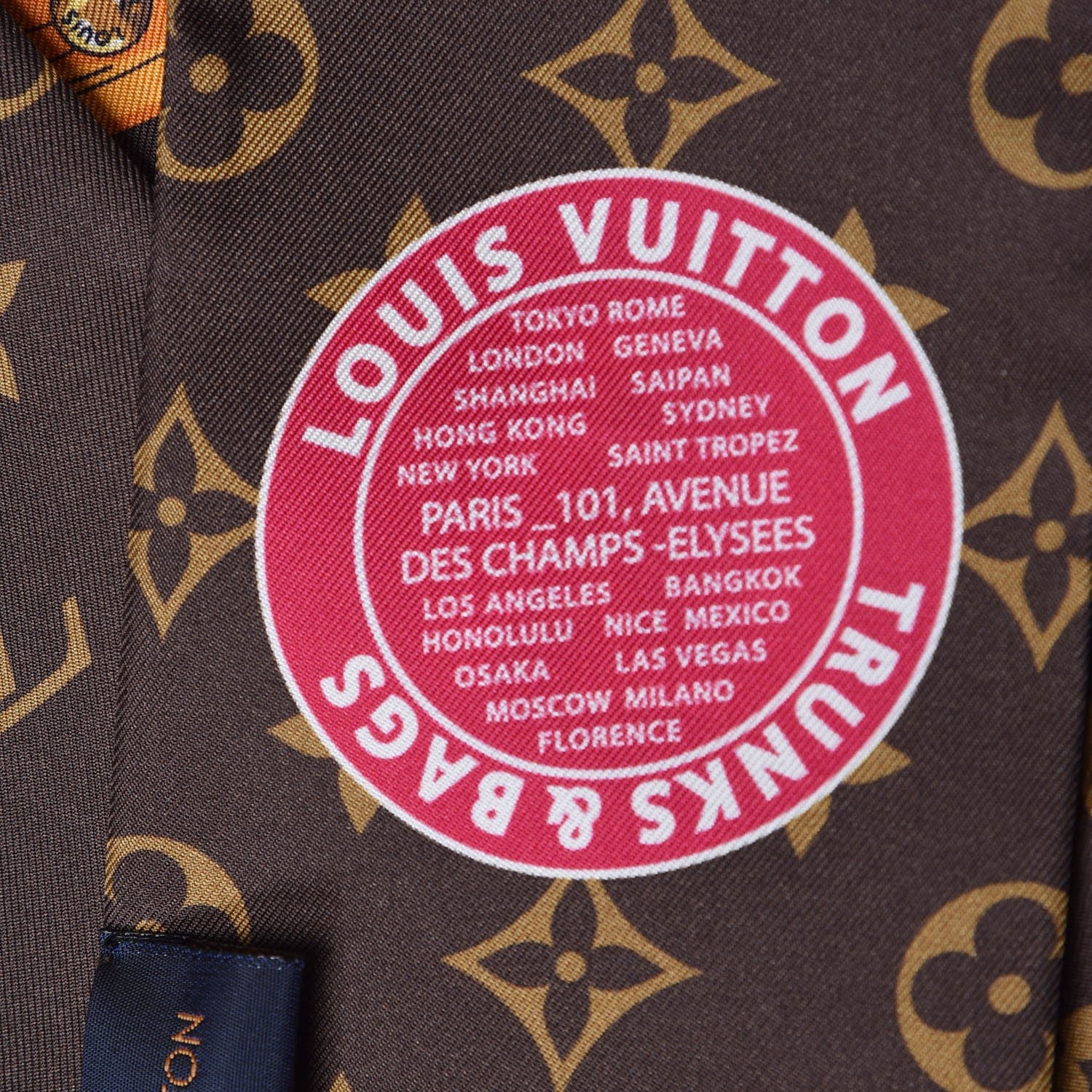 Louis Vuitton Silk Monogram Summer Trunks Bandeau Brown 5 of 5
