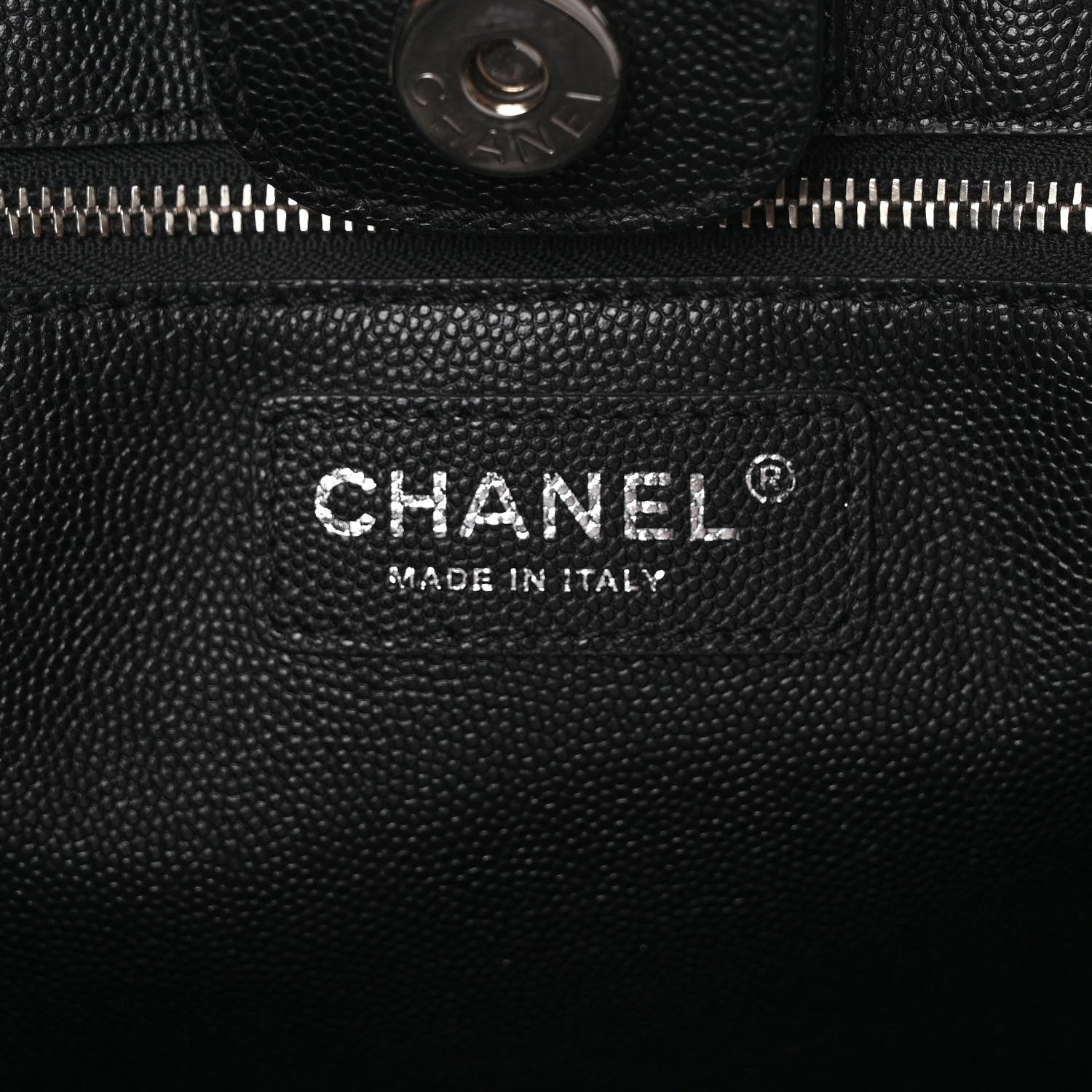 Chanel Caviar Stitched Large Shopping Tote Black 5 of 11