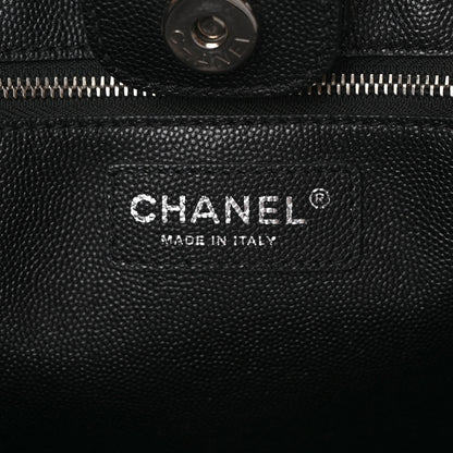 Chanel Caviar Stitched Large Shopping Tote Black 5 of 11