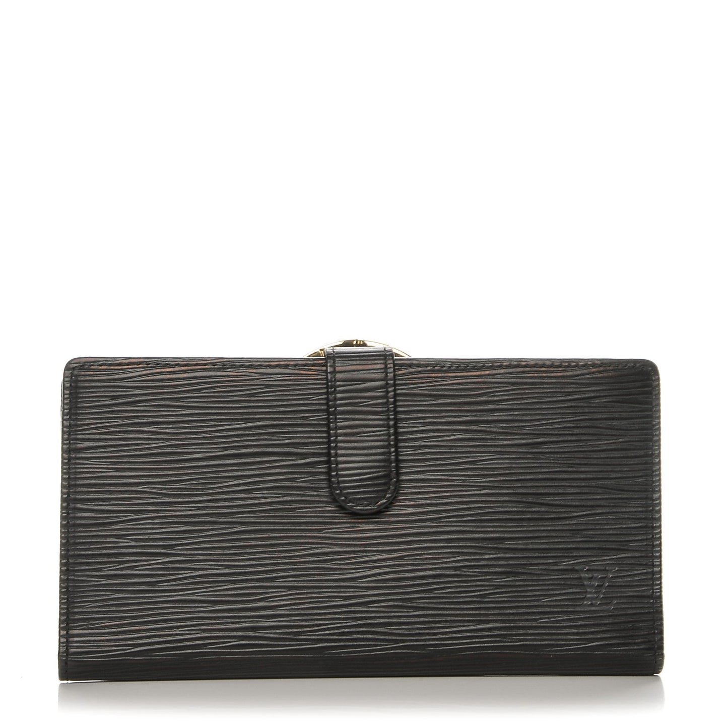 Epi Viennois Continental French Purse Wallet Black
