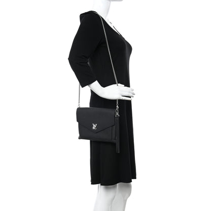 Louis Vuitton Soft Calfskin My Lockme Pochette Black 2 of 13