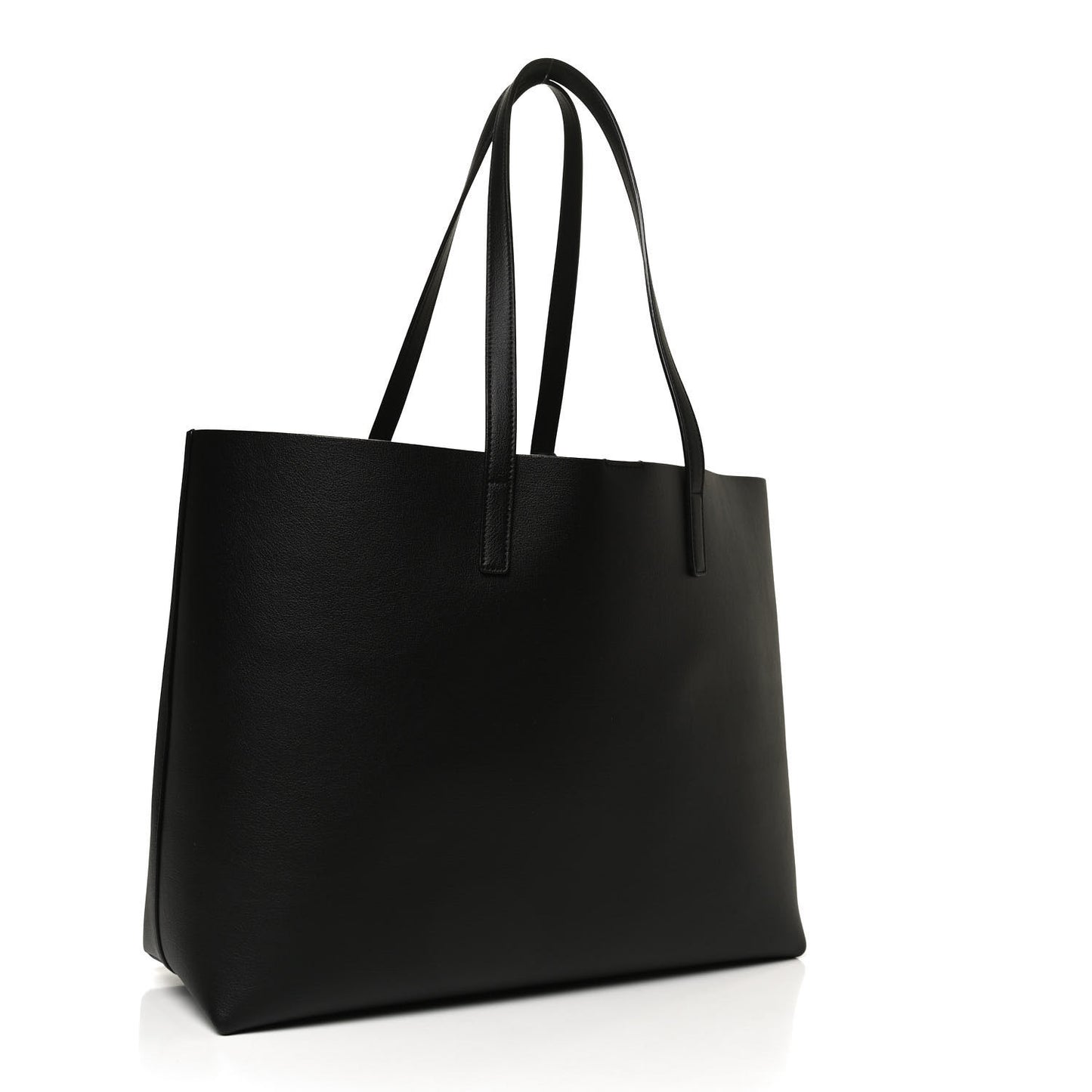 Calfskin Large Shopping Tote Black