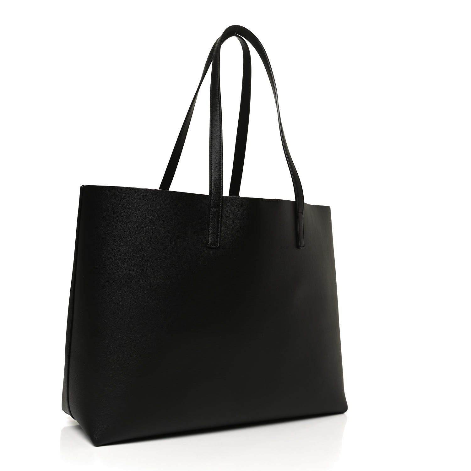 Saint Laurent Calfskin Large Shopping Tote Black 3 of 9