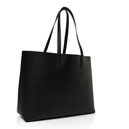 Saint Laurent Calfskin Large Shopping Tote Black 3 of 9