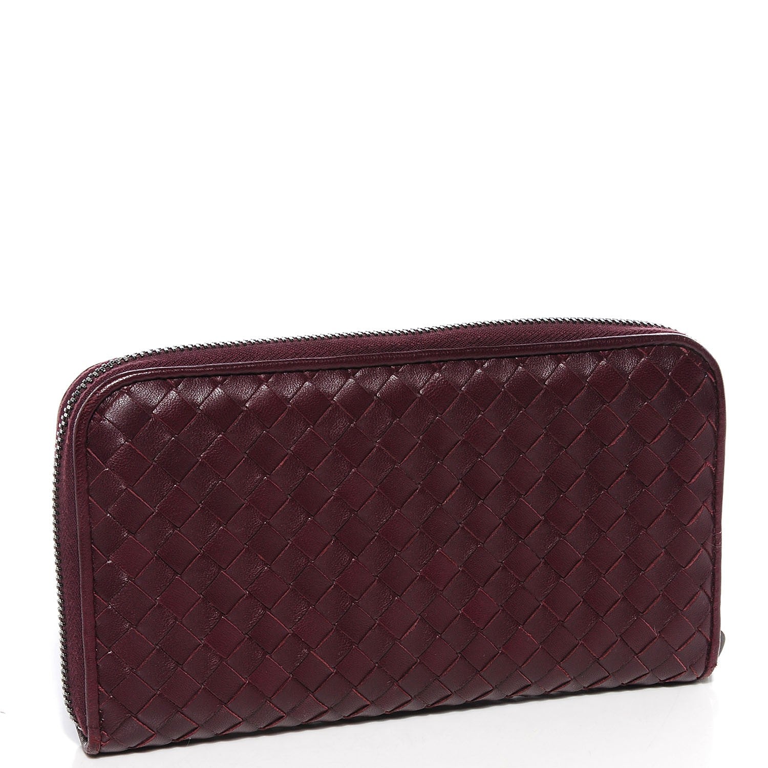 Bottega Veneta Nappa Intrecciato Zip Around Wallet 3 of 8