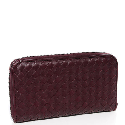 Bottega Veneta Nappa Intrecciato Zip Around Wallet 3 of 8