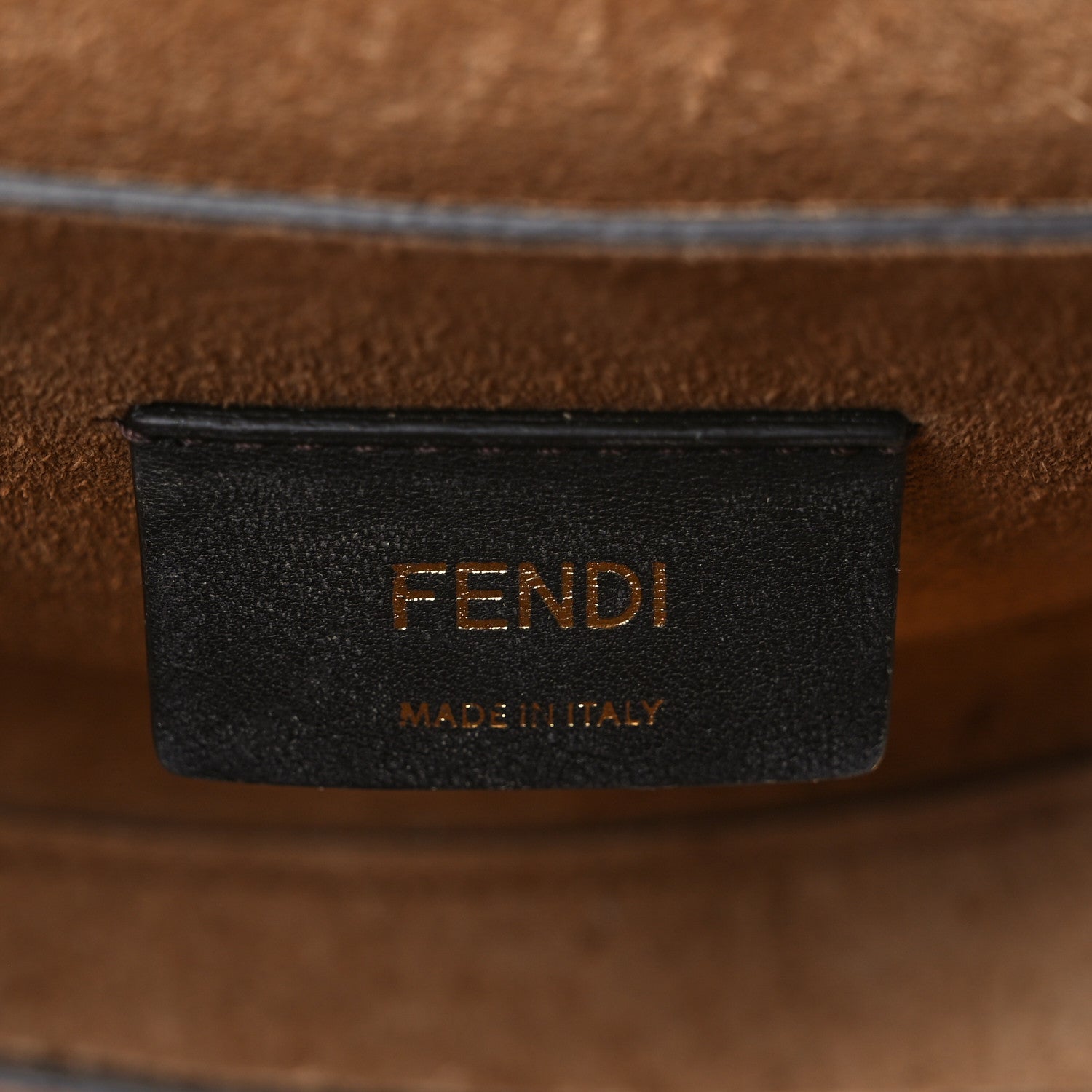 Fendi Vitello King Plexiglass Moonlight Shoulder Bag Cuoio 6 of 10