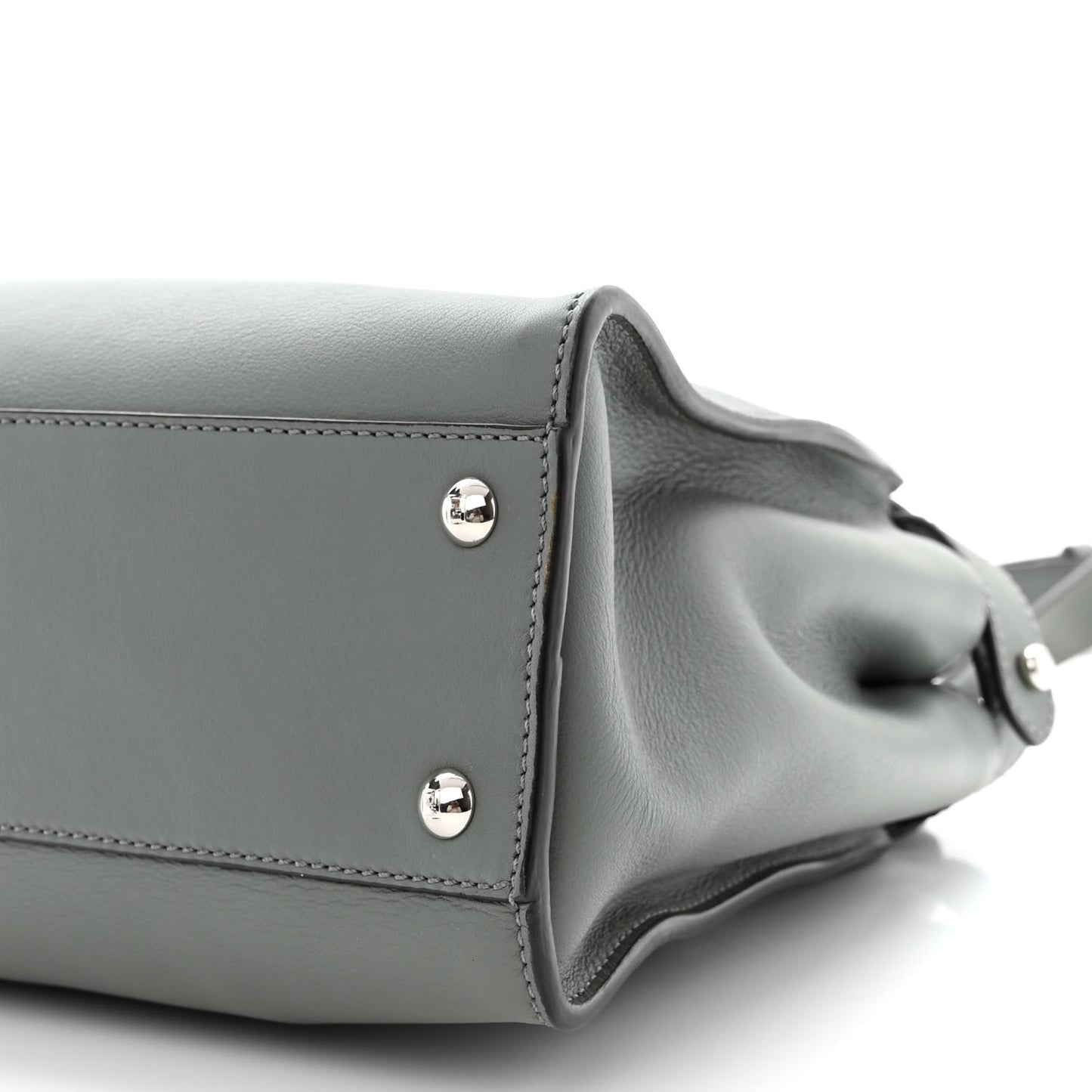 Vitello Seta Shiny Nappa Medium Peekaboo Iconic Satchel Alga Rosa Doll