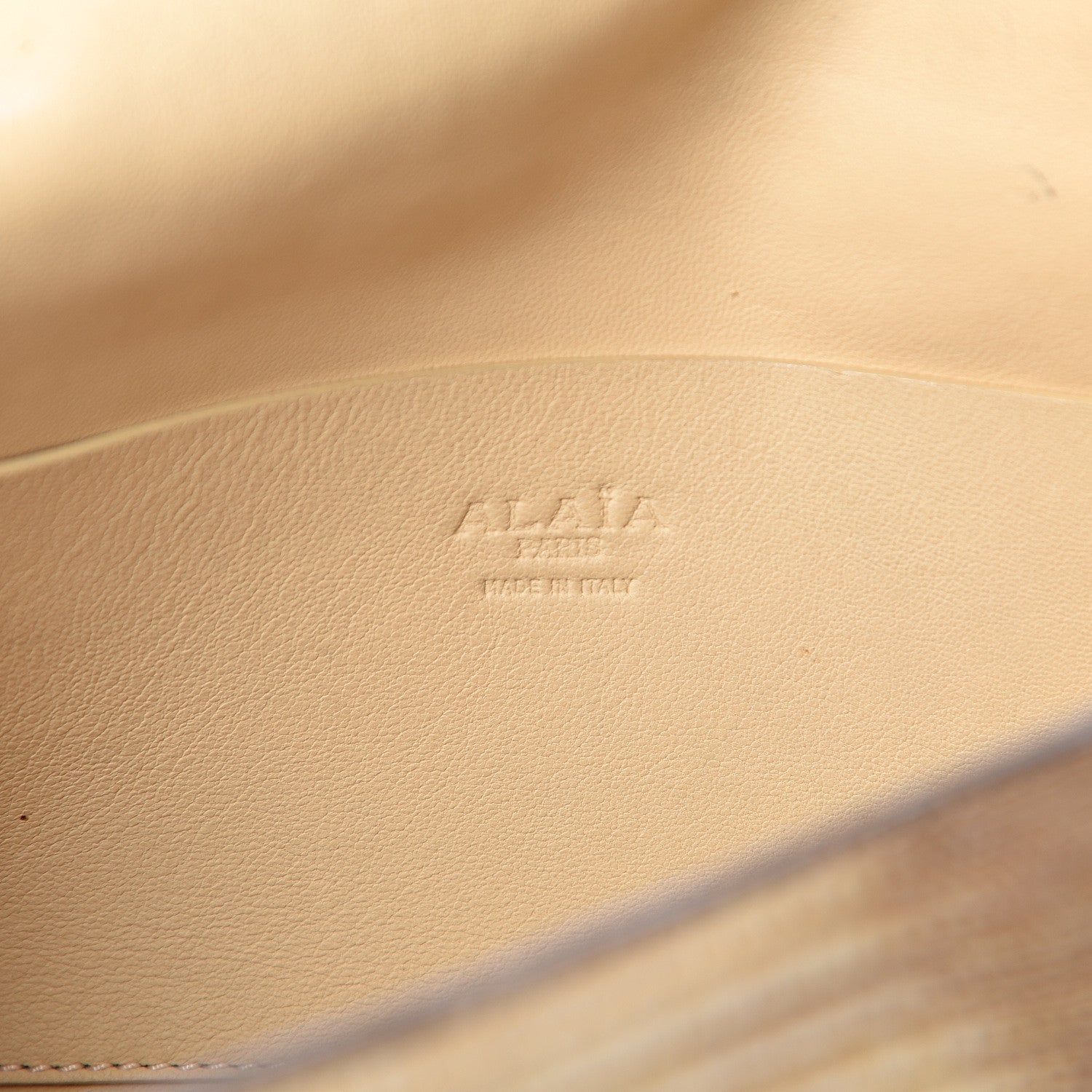Alaia Lizard Calfskin Embossed Top Handle Flap 6 of 11