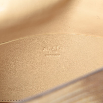 Alaia Lizard Calfskin Embossed Top Handle Flap 6 of 11