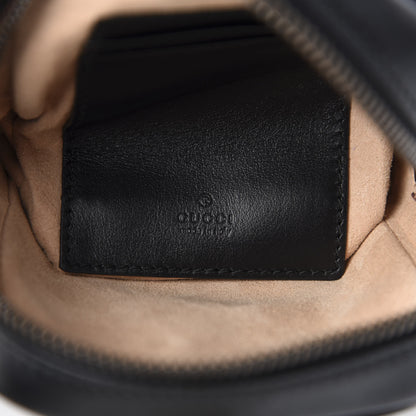 Gucci Calfskin Matelasse Mini GG Marmont Crossbody Bag Black 8 of 10