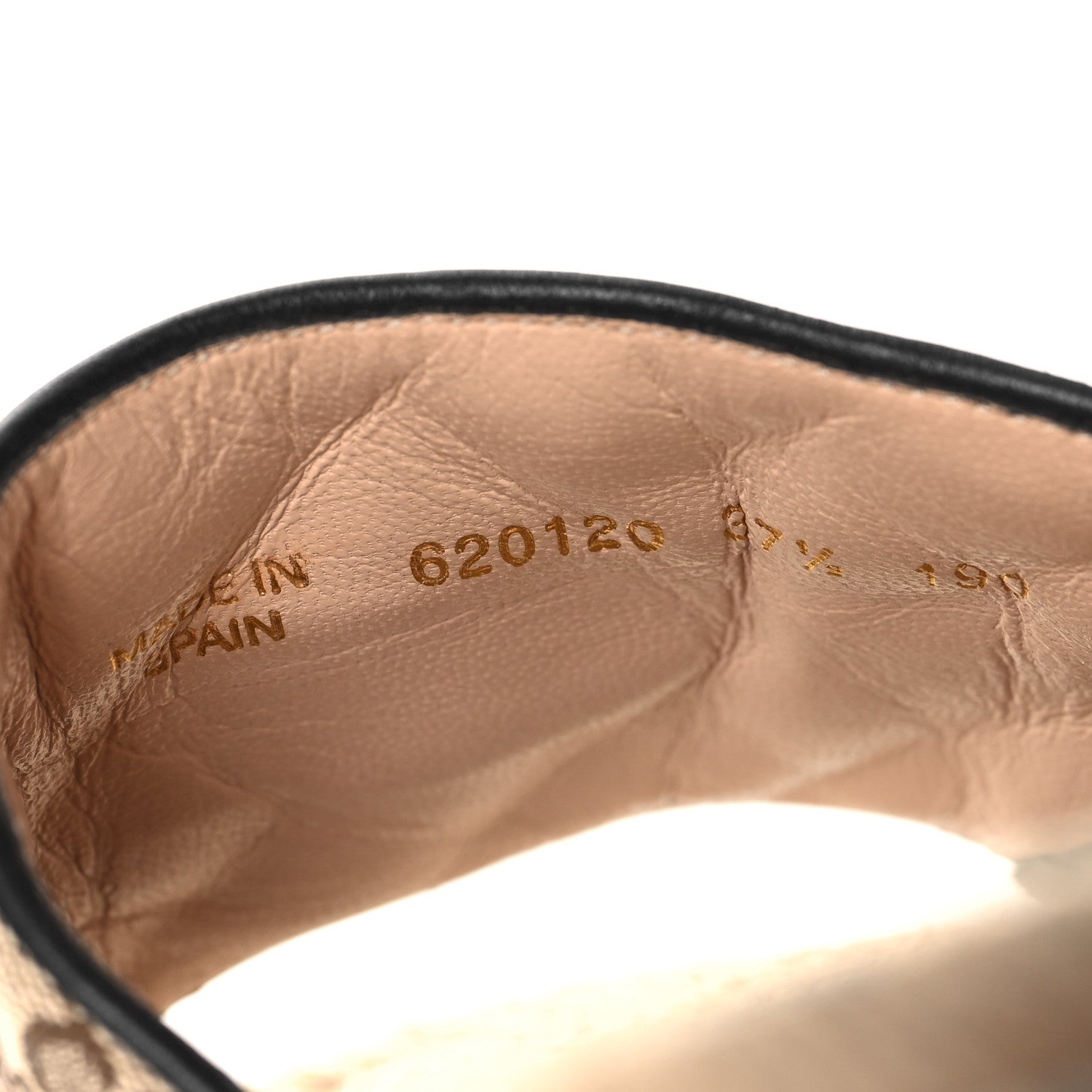 Gucci Monogram Matelasse GG Marmont Espadrille 20mm Slide Sandals 37.5 Beige Ebony Black 7 of 9