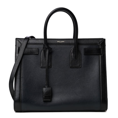 Saint Laurent Calfskin Small Bi-Color Sac De Jour Marine Black 1 of 4