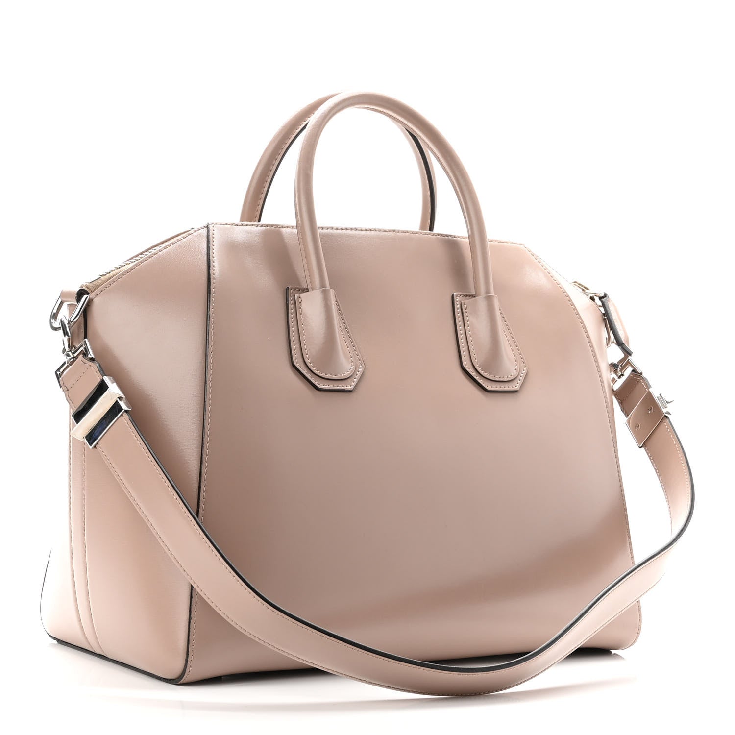 Givenchy Shiny Lord Calfskin Medium Antigona Taupe 3 of 9