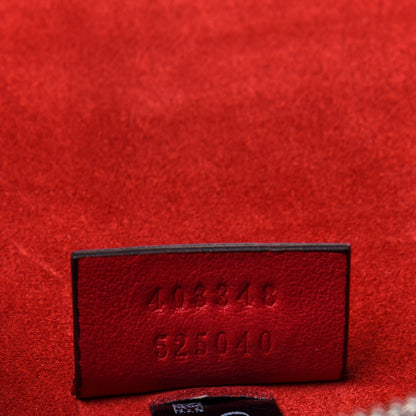 Gucci GG Supreme Monogram Suede Cudu Medium Dionysus Shoulder Bag Beige Ebony Vulcanic Red 7 of 11