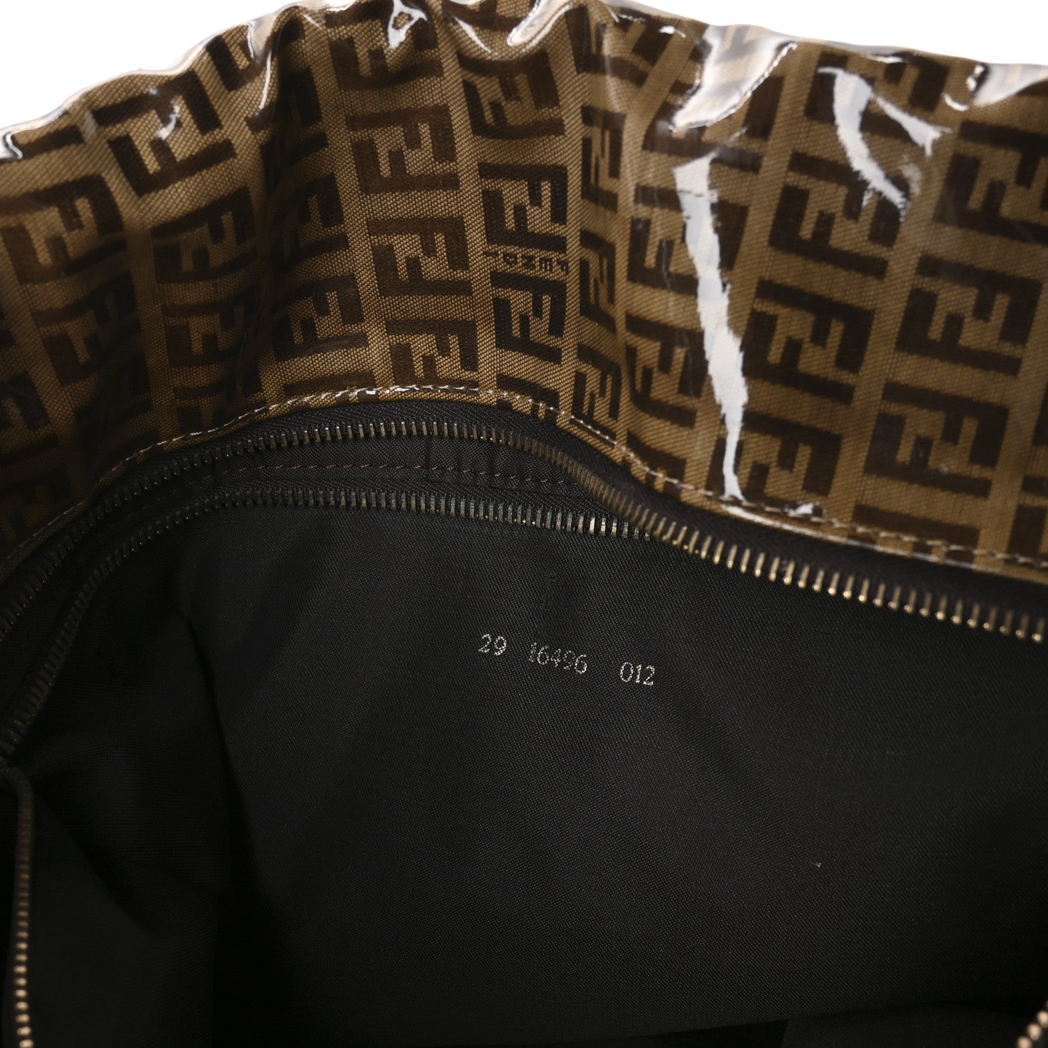 Fendi Vinyl Zucchino Travel Tote Moro 6 of 9