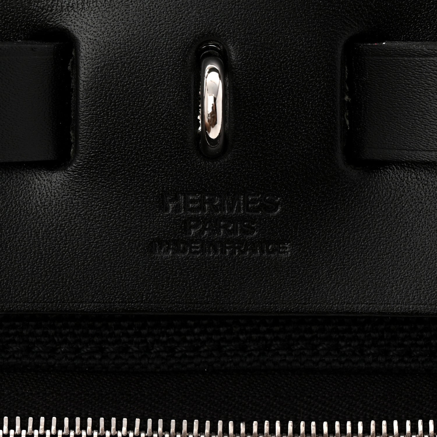 Hermes Military Toile Vache Hunter Herbag Zip Retourne 31 PM Black 7 of 11