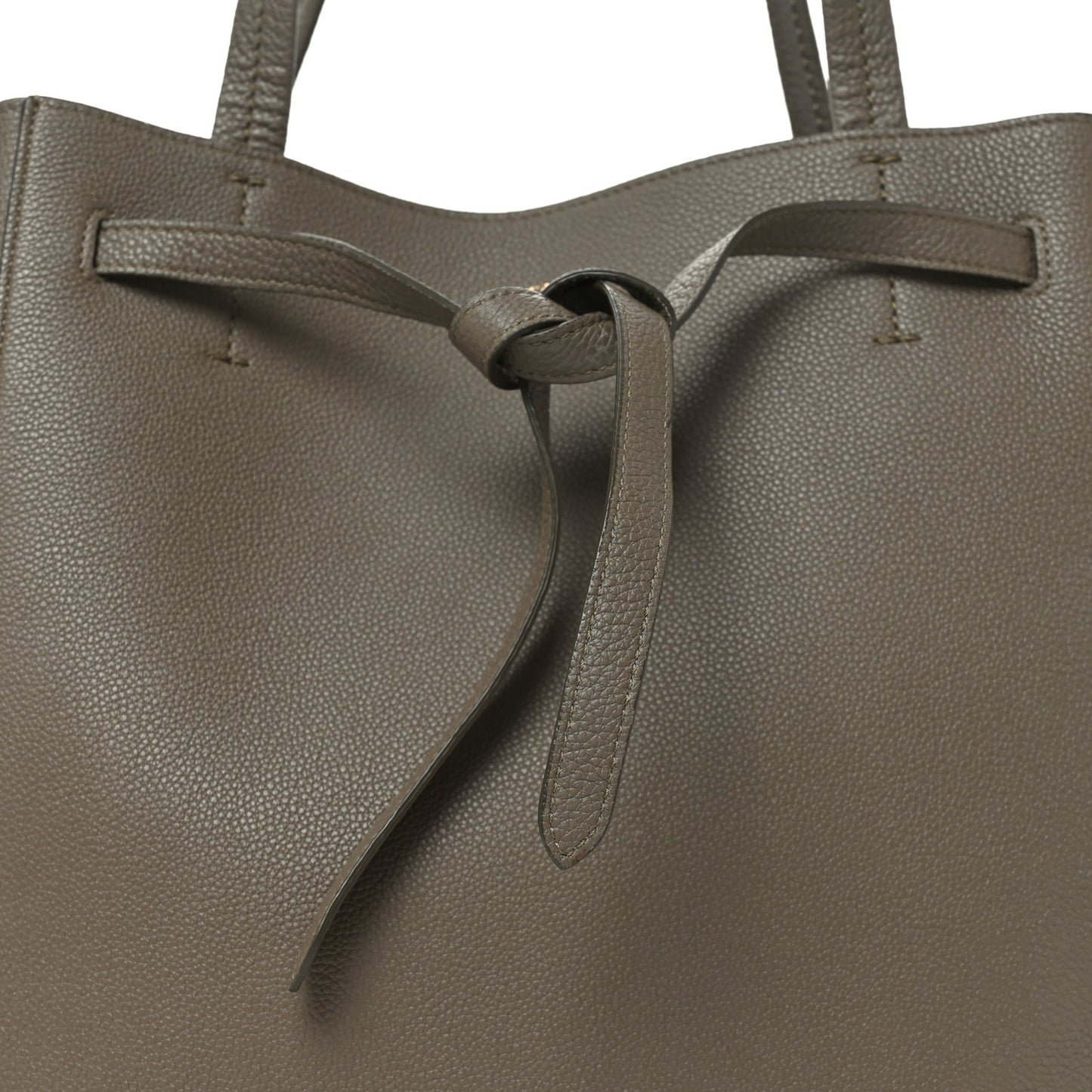 Soft Grained Calfskin Small Belt Cabas Phantom Taupe