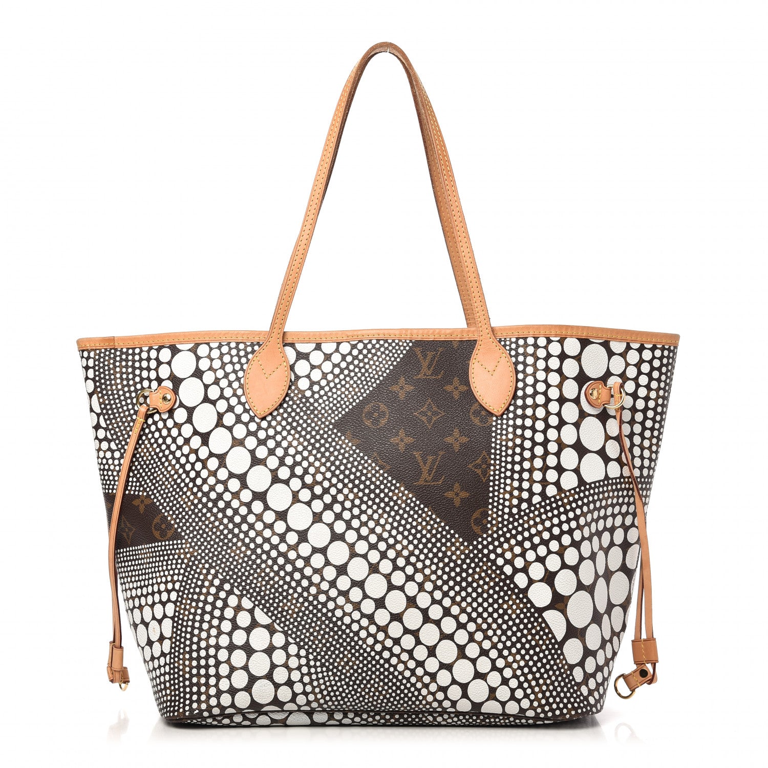Louis Vuitton Monogram Kusama Waves Neverfull MM White 1 of 9