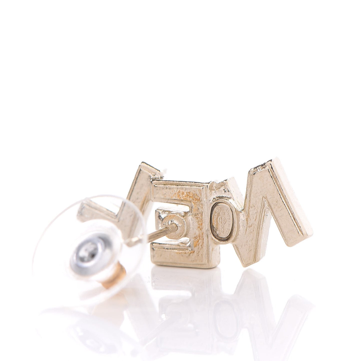 Crystal Pearl Signature Stud Earrings Gold