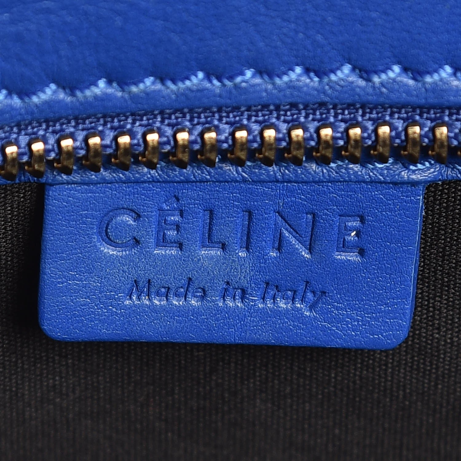 Celine Smooth Calfskin Nano Luggage Royal Blue 6 of 8