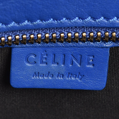 Celine Smooth Calfskin Nano Luggage Royal Blue 6 of 8