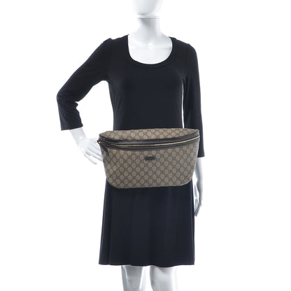 Gucci GG Supreme Monogram Belt Bag Dark Brown 2 of 13