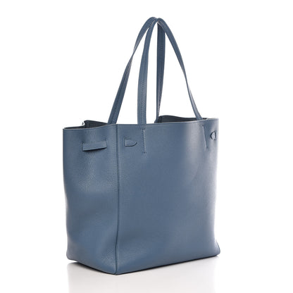 Celine Soft Grained Calfskin Medium Belt Cabas Phantom Blue 3 of 10