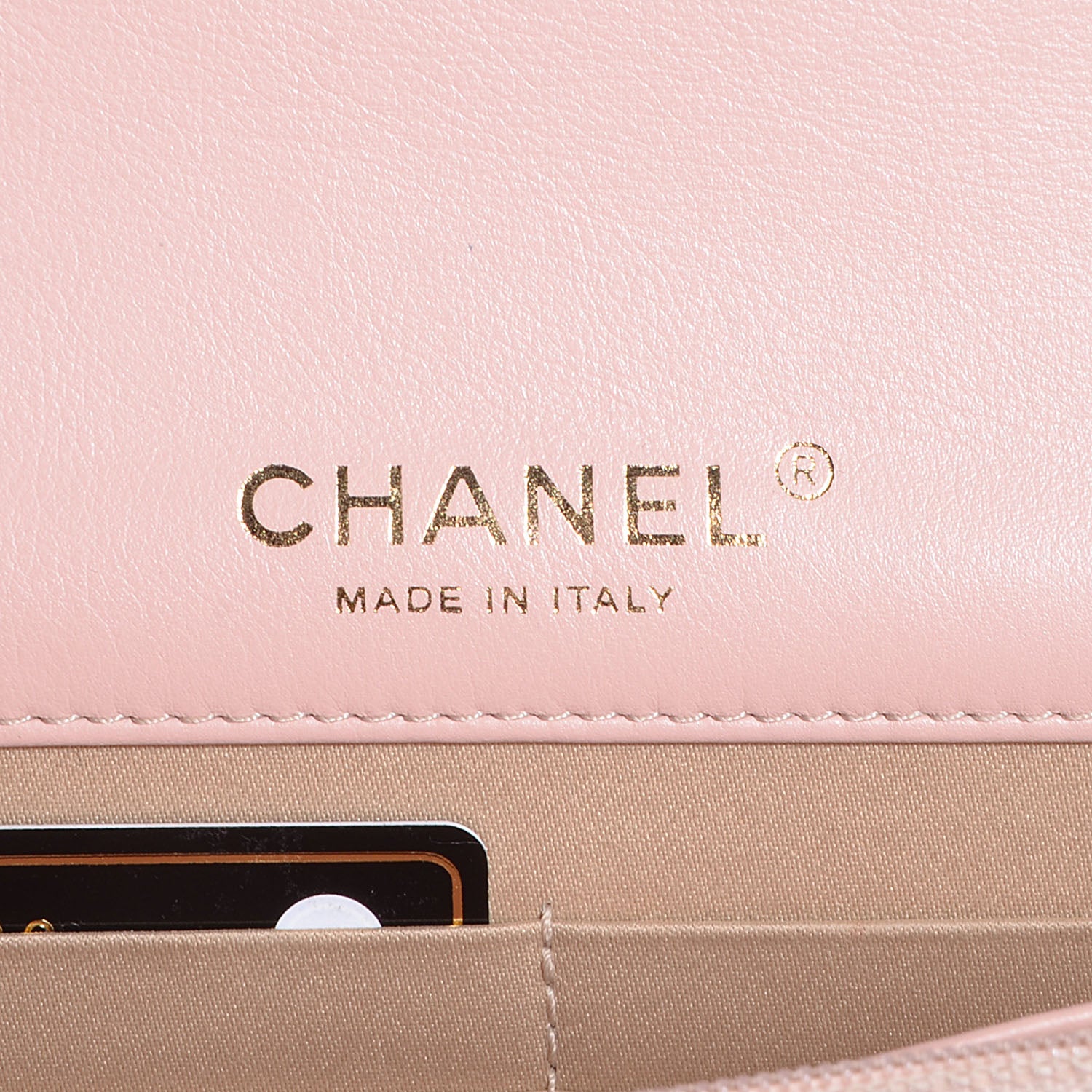 Chanel Lizard Golden Class Wallet on Chain WOC Light Pink 7 of 9