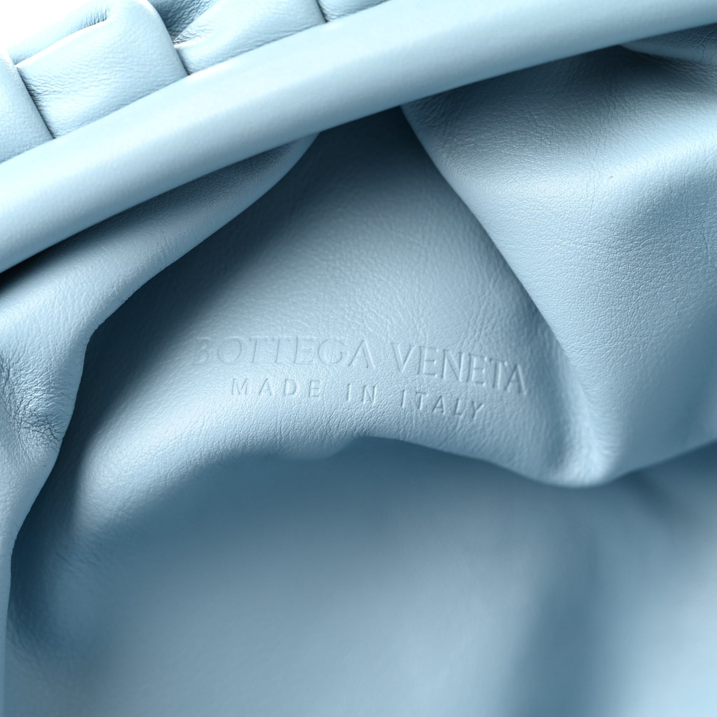 Smooth Butter Calf The Pouch Oversized Clutch Ice