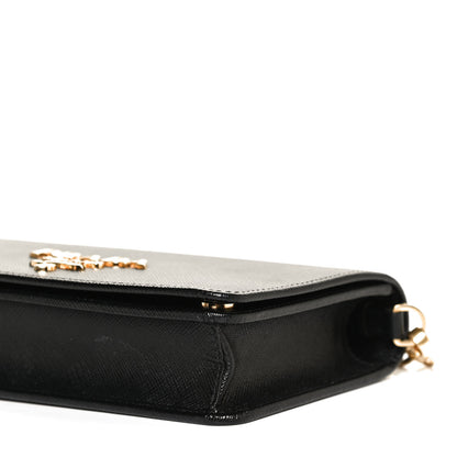 Prada Saffiano Lux Mini Crossbody Bag Black 8 of 8