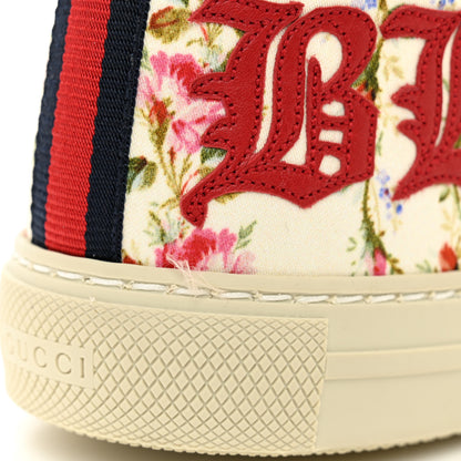 Gucci Canvas Romantic Print Major Blind For Love High Top Sneakers 38 Ivory 9 of 10