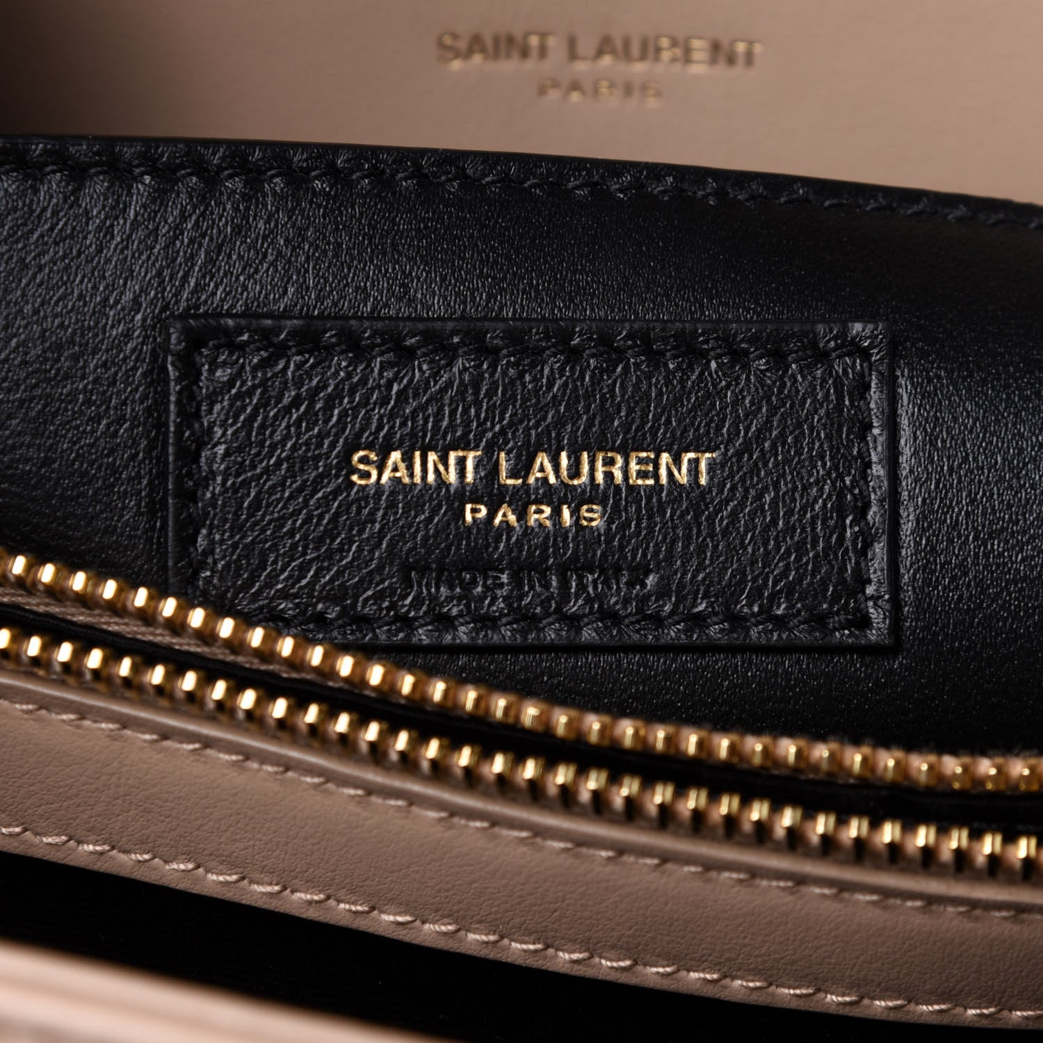 Saint Laurent Calfskin Y Quilted Monogram Small Loulou Chain Satchel Dark Beige 7 of 10