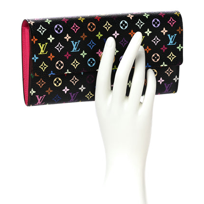 Louis Vuitton Monogram Multicolor Sarah Wallet Black Grenade 2 of 6