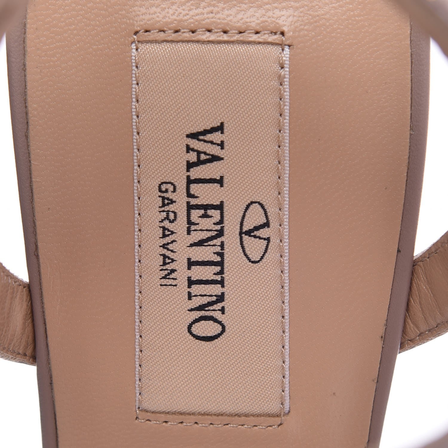 Valentino Garavani Metallic Pebbled Calfskin Rockstud Ankle Strap 65mm Pumps 38 Sasso Poudre 6 of 11