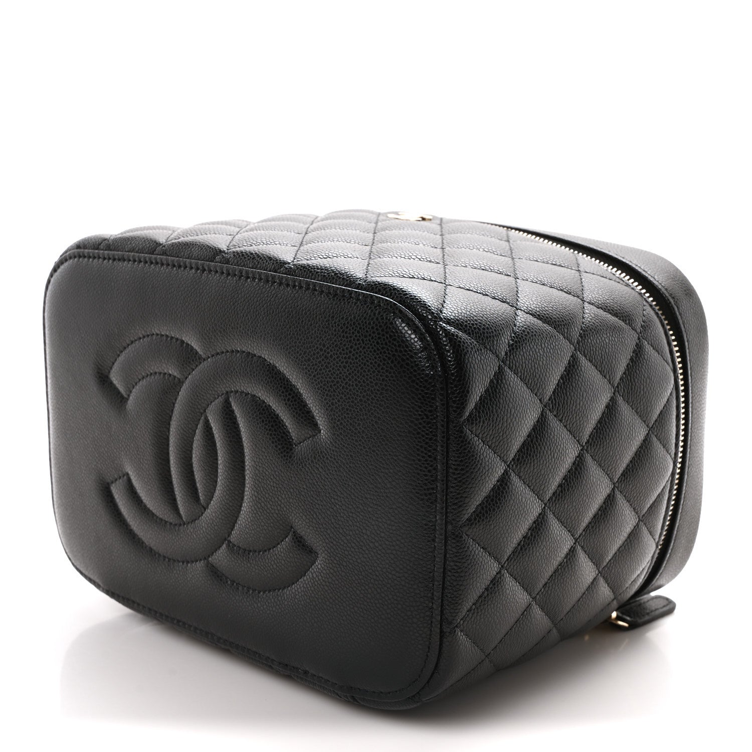 Chanel Caviar Quilted Large Vanity Pouch Black 10 of 11