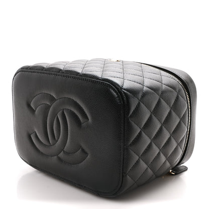 Chanel Caviar Quilted Large Vanity Pouch Black 10 of 11
