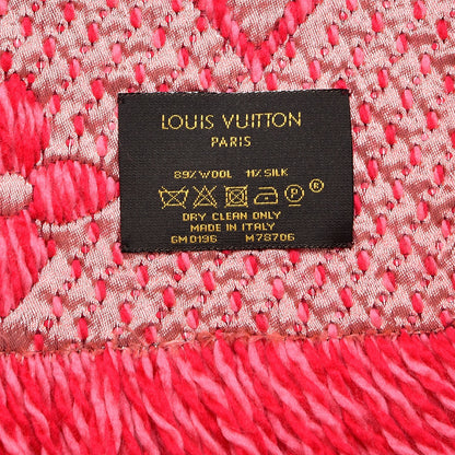 Louis Vuitton Wool Silk Logomania Mix Scarf Pink 5 of 5