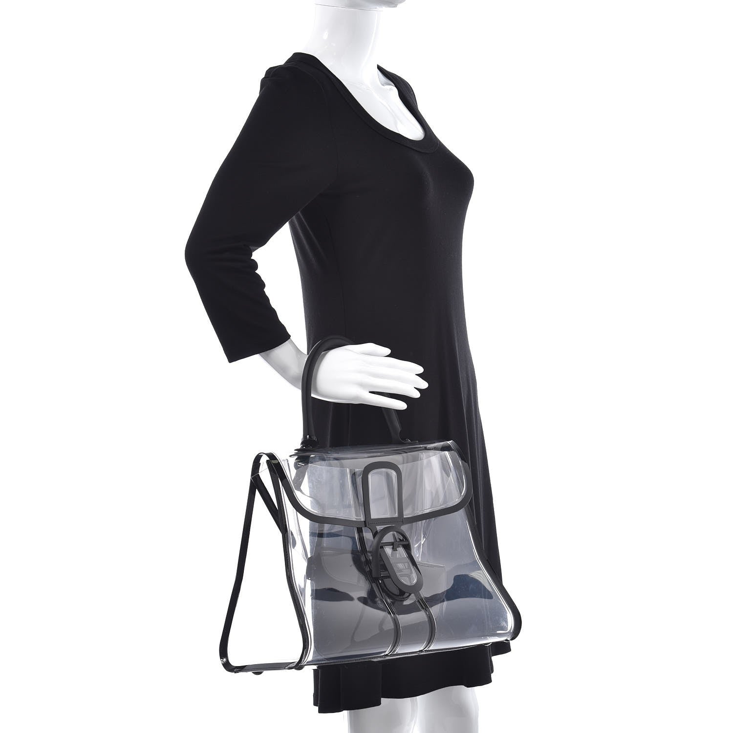 Delvaux PVC X Ray Brillant Satchel Black 2 of 9