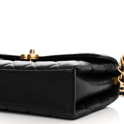 Chanel Caviar Quilted Medium Carry Me Top Handle Flap Black 10 of 11