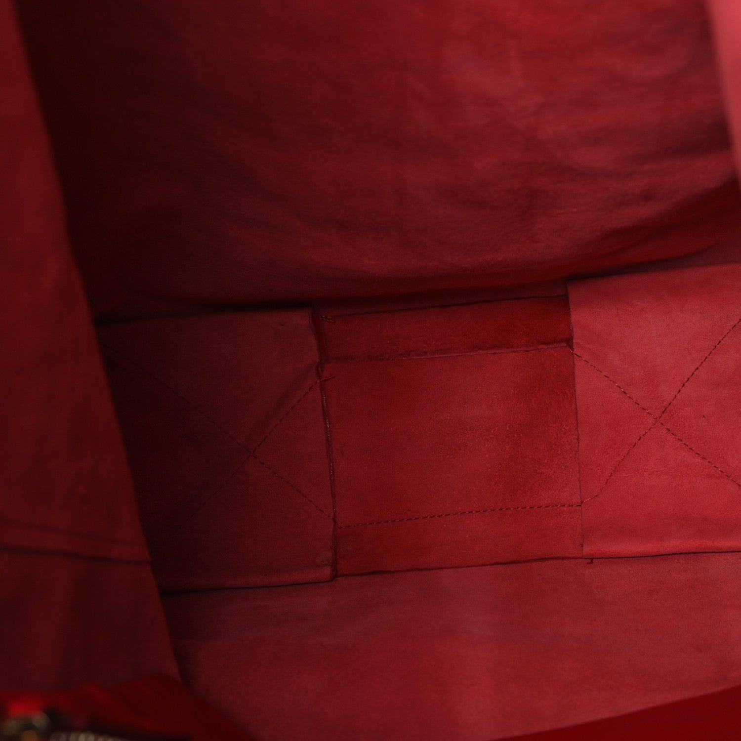 Celine Lambskin Vertical Cabas Red 5 of 10
